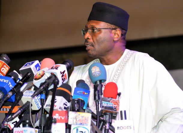 Under fire: Election chief Mahmood Yakubu has been accused of overseeing a flawed ballot process.